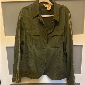 Anthropologie Green Utility Jacket